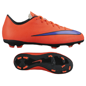Nike Youth Mercurial Victory V FG Soccer Shoes (Bright Crimson)