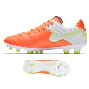 Nike Womens Tiempo Legacy II FG Soccer Shoes (Tart/White)