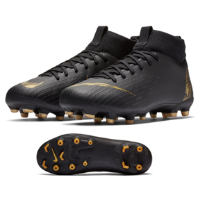 Nike Youth Superfly 6 Academy MG Soccer Shoes (Black/Vivid Gold)