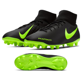 Nike Phantom Vision Club DF MG Soccer Shoes (Black/Volt)