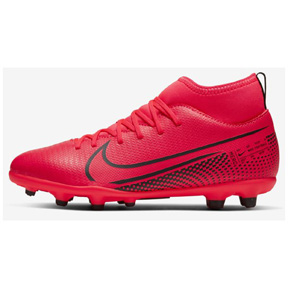 Nike Youth Superfly 7 Club MG Soccer Shoes (Crimson/Black)