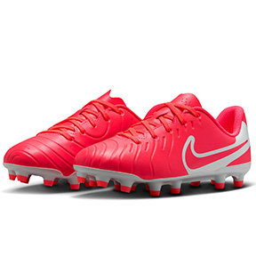 Nike Youth  Tiempo Legend 10 Club FG Shoe (Hot Lava/White)