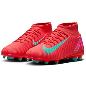 Nike Youth  Mercurial Superfly 10 Club FG Shoes (Ember/Green)