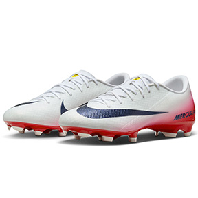Nike  Zoom Mercurial Vapor 16 Academy LV8 FG (White/Red)