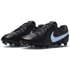 Nike  Tiempo Ligera Pro FG Soccer Shoes (Black/Ice Blue)