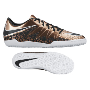 Nike HyperVenom Phelon II Indoor Soccer Shoes (Metallic Bronze)