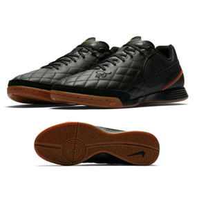 Nike TiempoX Ligera IV Ronaldinho #10 Indoor Shoes (Black/Gold)