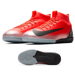 Nike Youth CR7 MercurialX Superfly 6 Academy Indoor Shoes (Red)