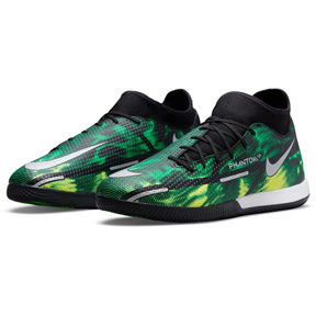 Nike  Phantom GT2 Academy DF SW IC Indoor Shoes (Black/Green)