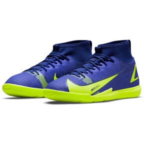 Nike Youth  Mercurial  Superfly 8 Academy Indoor Shoes (Lapis/Volt)