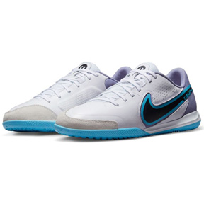 Nike  Tiempo Legend 9 Academy Indoor Soccer Shoes (White/Blue)