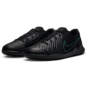 Nike Youth  Tiempo Legend 10 Club Indoor Shoes (Black/Deep Jungle)