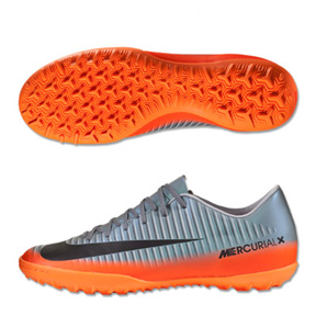 Nike CR7 Ronaldo MercurialX Vapor Turf Soccer Shoes (Hematite)