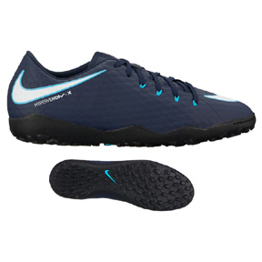 Nike HyperVenomX Phelon III Turf Soccer Shoes (Gamma Blue)