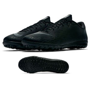 Nike Mercurial Vapor 12 Academy Turf Soccer Shoes (Black)