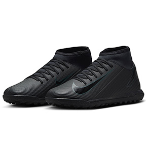 Nike Youth   Mercurial Superfly 10 Club Turf Shoes (Black/Deep Jungle)