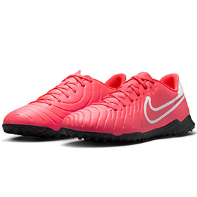 Nike  Tiempo Legend  10 Club Turf Soccer Shoes (Hot Lava/White)