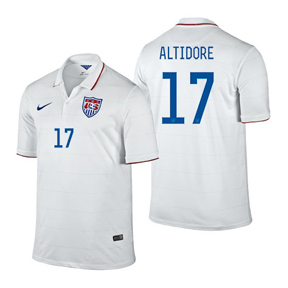 Nike Youth USA Altidore #17 Soccer Jersey (Home 14/16)