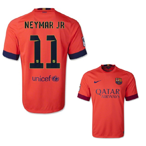 Nike Barcelona Neymar #11 Soccer Jersey (Away 14/15)