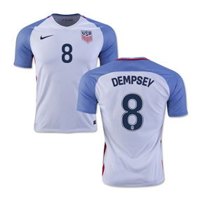 Nike USA Dempsey #8 Soccer Jersey (Home 