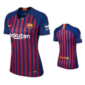Nike Womens  Barcelona Soccer Jersey (Home 18/19)