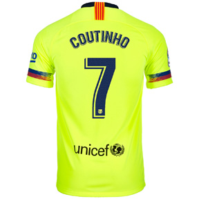 Nike Youth Barcelona Coutinho #7 Soccer Jersey (Away 18/19)