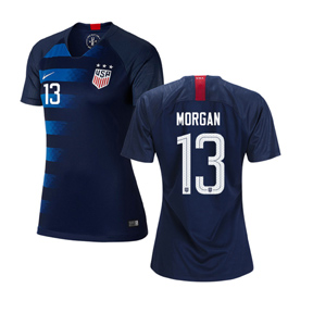 Nike Womens USA Alex Morgan #13 USWNT Jersey (Away 18/19) @ SoccerEvolution