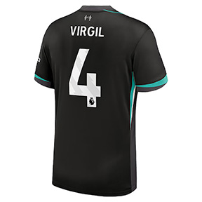 Nike Youth  Liverpool  Virgil #4 Soccer Jersey (Away 24/25)