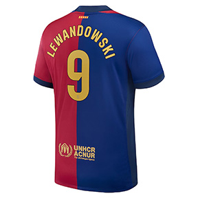 Nike   Barcelona Lewandowski #9  Soccer Jersey (Home 24/25)