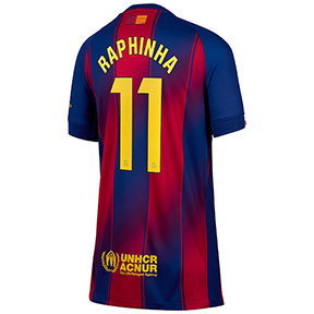 Nike Youth  Barcelona Raphinha #11  Soccer Jersey (Home 25/26)