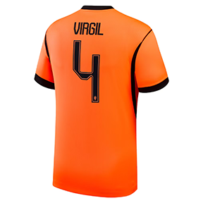 Nike Youth  Holland Virgil #4 Soccer Jersey (Home 26/28)