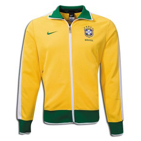 Nike Brazil N98 Soccer Track Top (Yellow/Green)