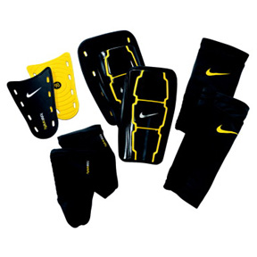 Nike Total 90 Exp Soccer Shinguard Black Yellow Soccerevolution