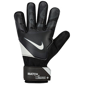 Nike Youth  GK Match Goalie Gloves (Black/Dark Grey/White)