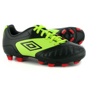 Umbro Geometra Premier A FG Soccer Shoes (Black/Green)