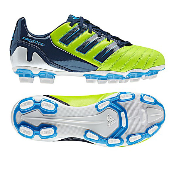 Nadruk Vroeg of adidas Youth Predator Absolado TRX FG Soccer Shoes (Slime) @ SoccerEvolution