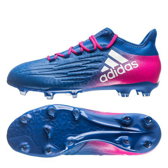 adidas X 16.2 FG Soccer Shoes (Blue Blast/Shock Pink) @ SoccerEvolution