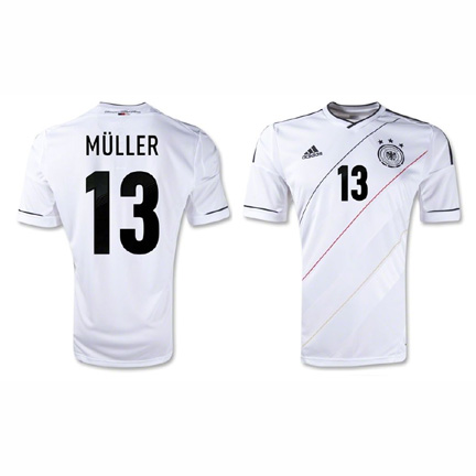 adidas Youth Germany Muller #13 Soccer Jersey (Home 12/13 ...