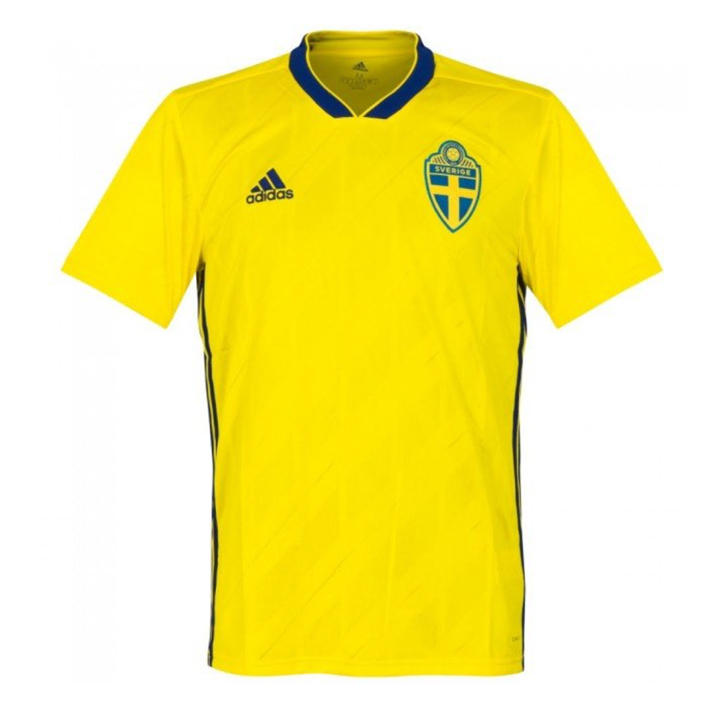 adidas Sweden Soccer Jersey (Home 18/19) @ SoccerEvolution