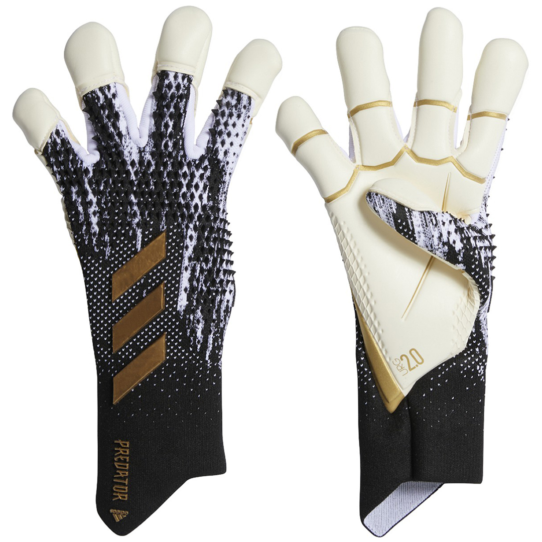 adidas Predator 20 Pro Hybrid Soccer Goalie Glove (Black/White ...