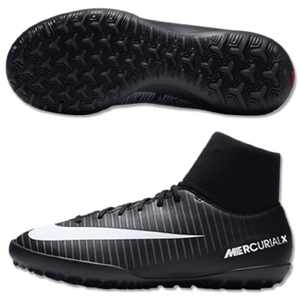 Nike Youth MercurialX Victory VI DF Turf Soccer Shoes (Pitch Dark ...