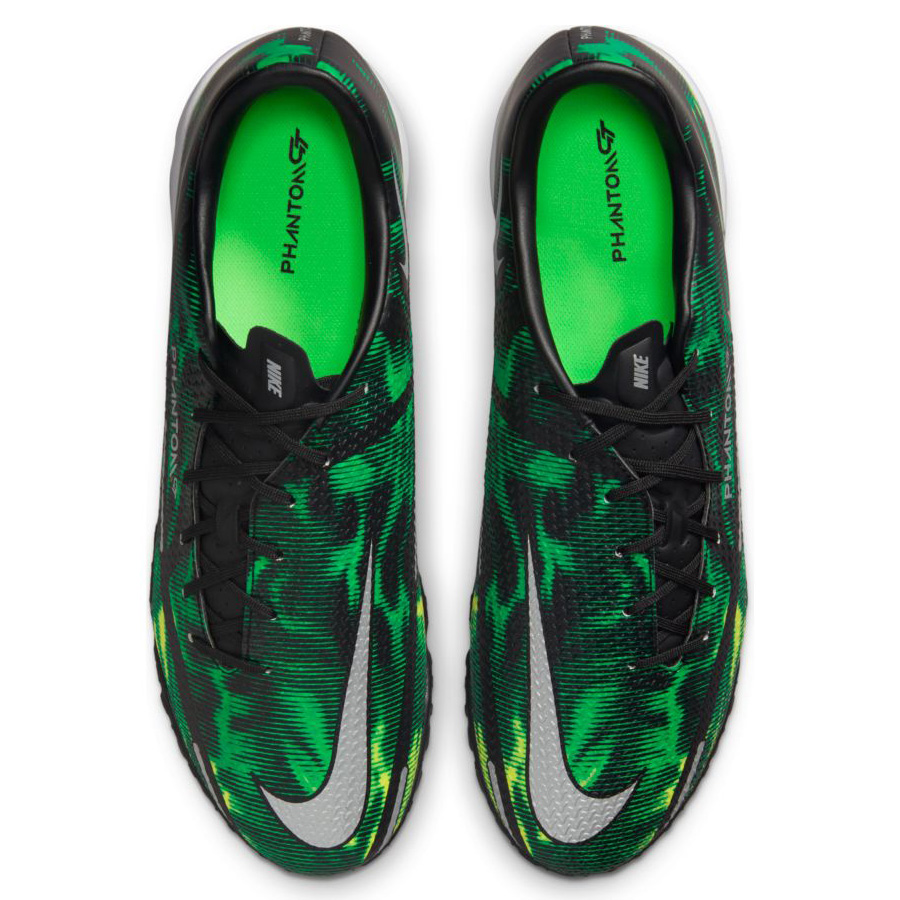 Nike Phantom GT2 Academy SW Turf Soccer Shoes (Black/Green Strike ...