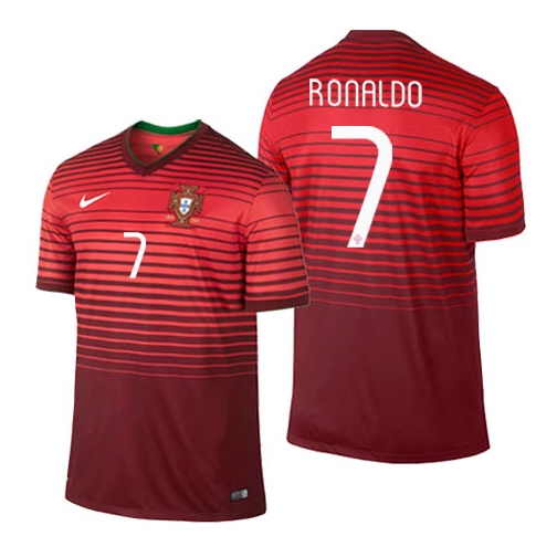 Nike Youth Portugal Ronaldo #7 Soccer Jersey (Home 14/15 ...