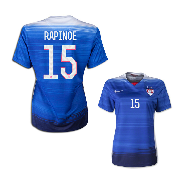 Nike Youth USA Rapinoe #15 Soccer Jersey (Away 2015/16) @ SoccerEvolution