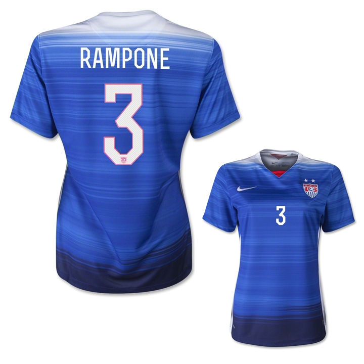 Nike Youth USA Rampone #3 Soccer Jersey (Away 2015/16 ...