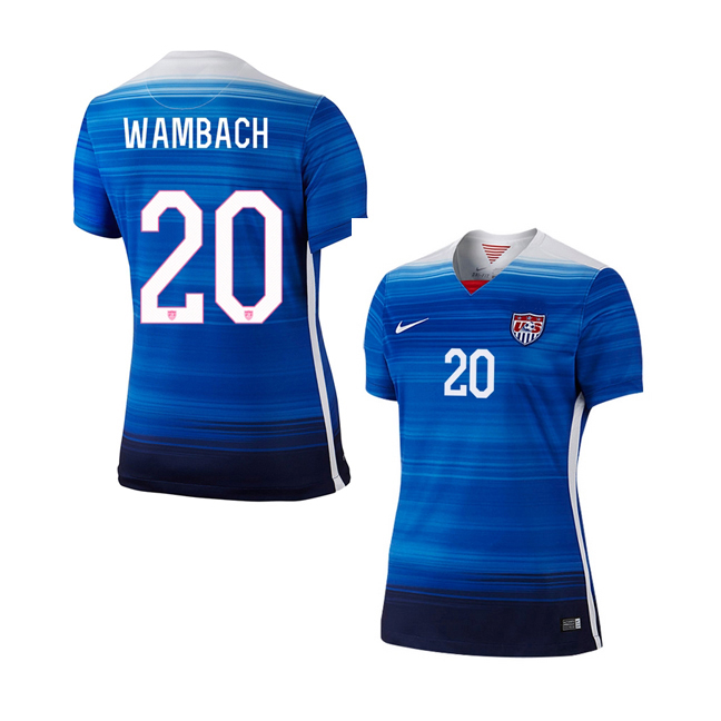 Nike USA Wambach #20 Men's Soccer Jersey (Away 2015/16) @ SoccerEvolution