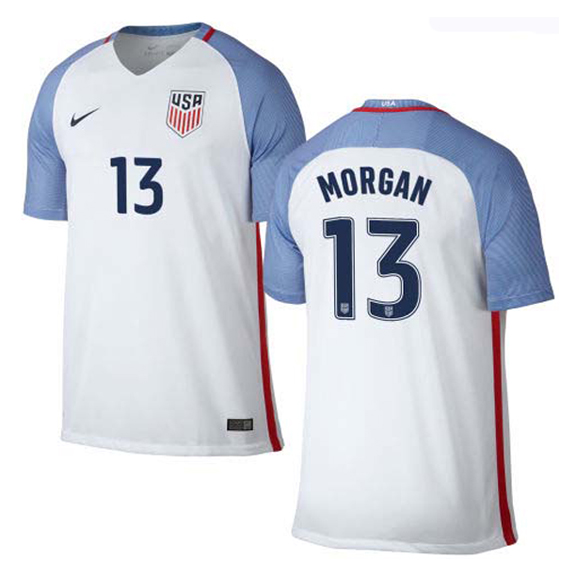 Nike Youth USA Alex Morgan #13 Soccer Jersey (Home 16/17 ...