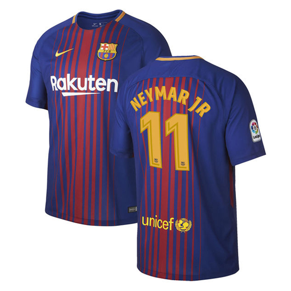 Nike Barcelona Neymar #11 Soccer Jersey (Home 17/18) @ SoccerEvolution