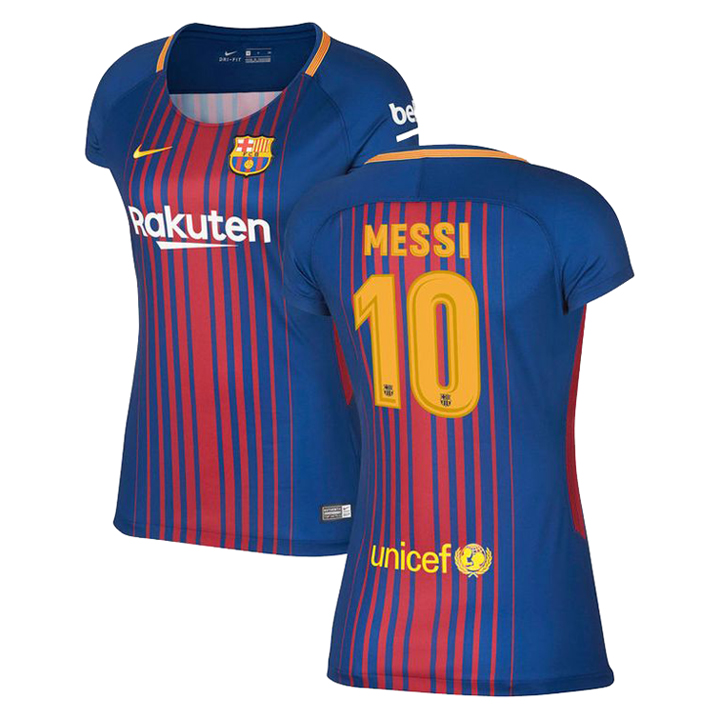 Nike Womens Barcelona Messi #10 Soccer Jersey (Home 17/18 ...