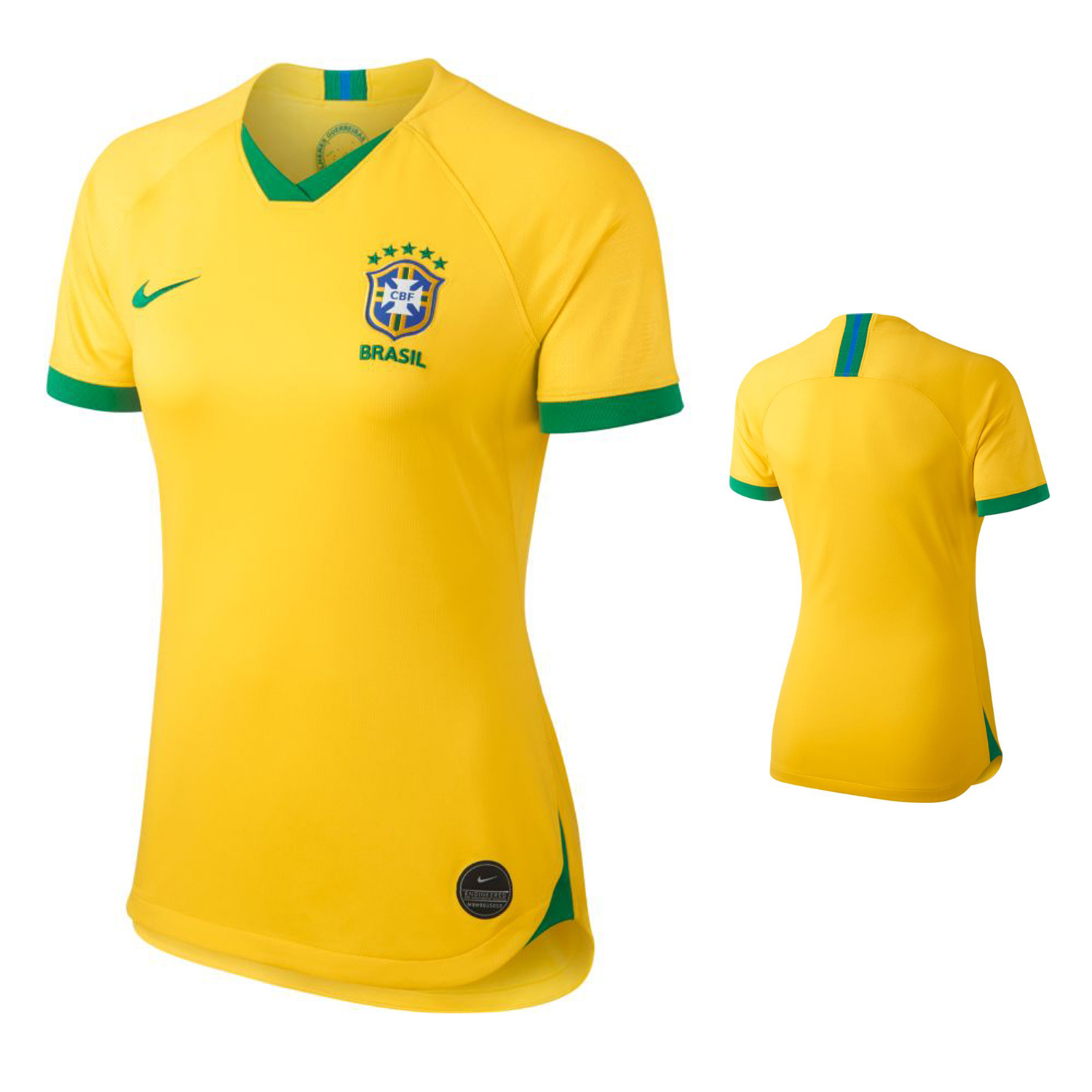  Brazil Futebol Jersey - Brasil Football National Soccer Ladies  V-Neck T-Shirt (Black, X-Small) : Clothing, Shoes & Jewelry